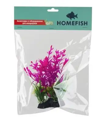 Купить homefish Лоропеталум растение для аквариума пластиковое с грузом