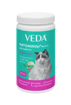 Купить Веда ФИТОМИНЫ ФОРТЕ мультивитаминный комплекс для кошек для шерсти