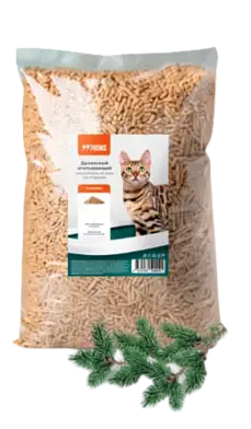 NAPKINS Древесный впитывающий наполнитель для кошек с ароматом хвои, 100% натуральный, premium forest, без пыли