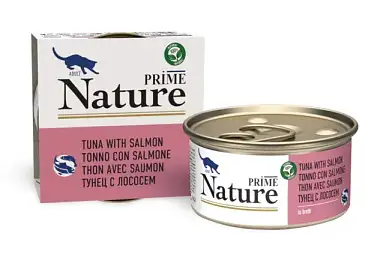 Prime Nature консервы для взрослых кошек с тунцом и лососем