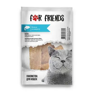 For Friends Лакомство для кошек «Дольки из макрели»